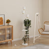 Floor Lamp with Shelf Standing Light Lamp 3/4 Lampshade Bedroom Living Room