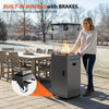 Outdoor Gas Patio Heater - 13kW Powerful Standing Propane Heater with Wheels