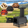 Portable Wood Burning Stove Wood Camping Stove Heater with 2 Cooking Positions