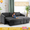 Big Sales! Corner Sofa Bed Pull out Sofabed 3 Seater Recliner Sleeper w/ Storage