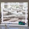 Diamond LED Lighted Makeup Mirror Hollywood Vanity Cosmetic Mirror USB Charging