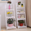 Wooden Ladder Shelf Plant Flower Pot Display Stand Storage Rack Bookcase Shelves