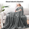 Electric Heated Blanket Throw 9 Heat Settings 160x130cm Grey Overheat Protection