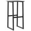 11 Piece Garden Bar Set Black -coated Steel H0T9