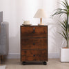 Mobile 3 Drawers Filing Cabinets Printer Stand Pedestal Lockable Bedside Table