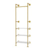 Industrial Metal Pipe Clothes Rail Hanging Display Rack Ladder Storage Shelves