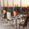 Dining Chairs 2/4Pcs Modern Leather High Back Sturdy Metal Legs Home Office Cafe