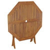 Folding Garden Table Outdoor Dining Table Side Table Solid Wood Acacia vidaXL