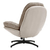 Home Office Swivel Chair Chenille Recliner Sofa Chairs Lounge Armchair Footstool