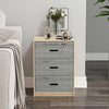 3 Drawer Wooden Bedroom Bedside Cabinet Furniture Storage Nightstand Side Table