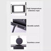 Portable Wood Burning Stove Camping Bell Tent Heating Stove w/ Chimney Foldable