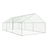 Walk In Chicken Run Galvanized Chicken Coop Hen House w/ Galvanized Frame & Lock