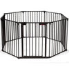8 Panel Fireplace Fence Baby Pet Safety Gate Playpen Adjustable Room Divider