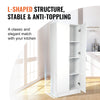 Kitchen Pantry Cabinet 60" Tall Food Pantry Storage Cabinet 110LB Loading