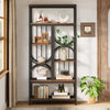 Tribesigns Bookshelf, Industrial 5-Tier Etagere Bookcase, 180cm Display Shelf