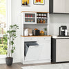 Kitchen Buffet Freestanding Kitchen Pantry Storage Cabinet Cupboard w/4 Doors