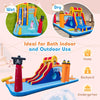 Kids Inflatable Water Park Water Slide w/Splash Pools Climbing Wall Bounce House