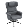 Home Office Swivel Chair Chenille Recliner Sofa Chairs Lounge Armchair Footstool
