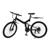 26 in Folding Mountain Bike 21-Speed MTB Bicycle Full Suspension Disc Brake Bike