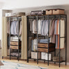 XXL Heavy Duty Wardrobe With 2 Drawers Bedroom Storage Hanging Bar Clothes Rail