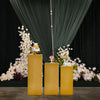 3PCS Metal Plinth Cylinder Dessert Pedestal Wedding Cake Flower Display Stand UK
