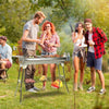 Foldable Charcoal BBQ Grill Stainless Steel Portable Folding Outdoor Barbeque
