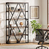 Tribesigns 71-inch Tall Bookshelf, 6 Tier Industrial Large Bookcase, Brown