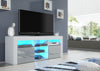TV Unit Cabinet | TV Stand 145cm | Sideboard with High Gloss Doors | Free LED