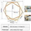 Dual-Hexagon Wooden Wedding Arch Backdrop Stand Archway Boho Party Arbor