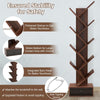 10-Tier Wooden Bookshelf Tree Shaped Display Storage Rack Utility Organizer Rack