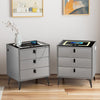 Smart Bedside Table with Light Phone Charging Modern Bedroom Furniture Drawers