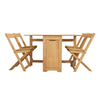 Corona Folding Drop Leaf Butterfly Dining Set Table 4 Chairs Solid Waxed Pine