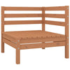 10 Piece Garden Lounge Set Honey Brown Solid Wood Pine vidaXL