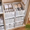 Stackable Folding Wardrobe Organiser Shelf Rack Pantry Closet Storage Box Drawer