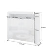 High Gloss 2 Doors Matt Body Sideboard Cupboard Kitchen Buffet Cabinet with LED
