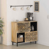 Gecheer Side Cabinet 80x33x75 Solid Wood W9H8