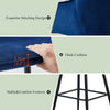 2x Velvet Bar Stool Metal Leg Breakfast Pub Chairs Kitchen Counter Furniture