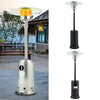 Standing Gas Patio Heater w/ Wheels Outdoor Garden Piezo Ignition Burner 4 Color