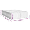 Bed Frame Grey 140x200 B9B5