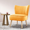 Small Wingback Oyster Armchair Scallop Shell Dining Chair Lounge Occasional Sofa