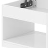 Modern White Coffee Table, Lift Top with RGB Lights & Storage, for Living Room