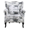 Orthopedic Cocktail Armchair Shell Back Leisure Sofa Oyster Accent Chair Bedroom