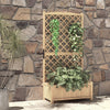 Vertical Indoor & Outdoor Plant Container Raised Garden Bed-Natural