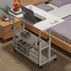 Folding OverBed Table Tray Adjustable Mobility Aid Chair PC Laptop Storage Shelf