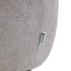 Chenille Fabric Sofa Armchair Swivel Cuddle Chair Light Grey Soft Padded Seat UK