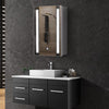 LED Bathroom Mirror Cabinet Touch Sensor Demister With 2 Storage Shelves 3 Sizes