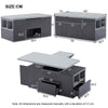 LIFT TOP COFFEE TABLE WITH 2 DRAWERS, SHELF STORAGE HYDRAULIC TEA TABLE DESK