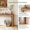160cm Solid Wood Console Table Entryway Sofa Table for Living Room, Hallway