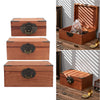 Retro Wood Treasure Box Chest Trunk Jewelry Gift Storage Case with Metal Lock UK