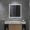 LED Bathroom Mirror Cabinet Wall Mounted 2 Doors Storage Cupboard Shower Laundry